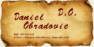 Daniel Obradović vizit kartica